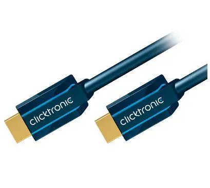 ClickTronic HQ OFC Kábel HDMI-HDMI with ethernet, 1.4b, 5m, M/M